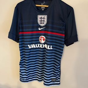 Rare England Player issue training jersey Vauxhal mens medium